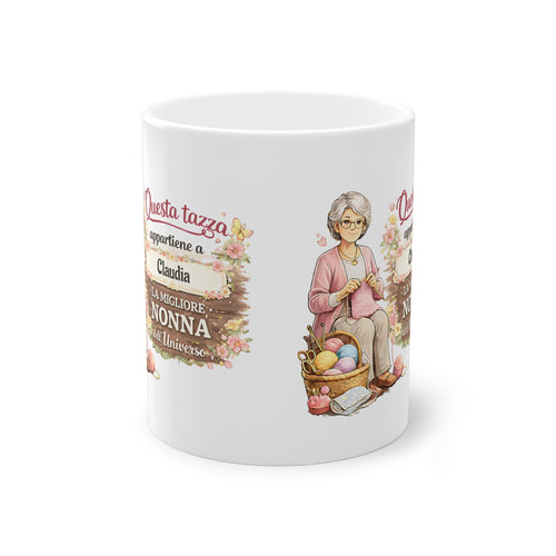 Tazza Personalizzata per Nonna 330 ml – “Questa Tazza Appartiene a [Nome]” | Idea Regalo per Nonna