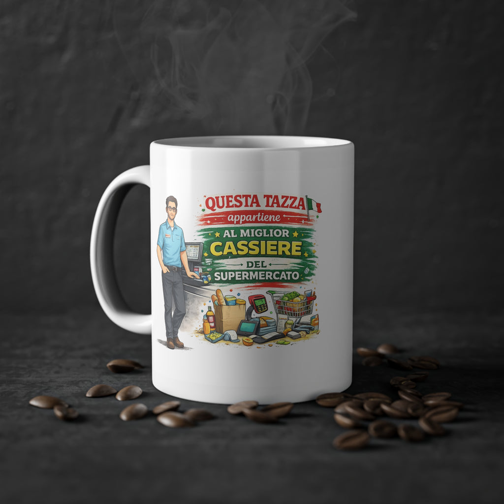 Tazza “Miglior Cassiere del Supermercato” – Idea Regalo