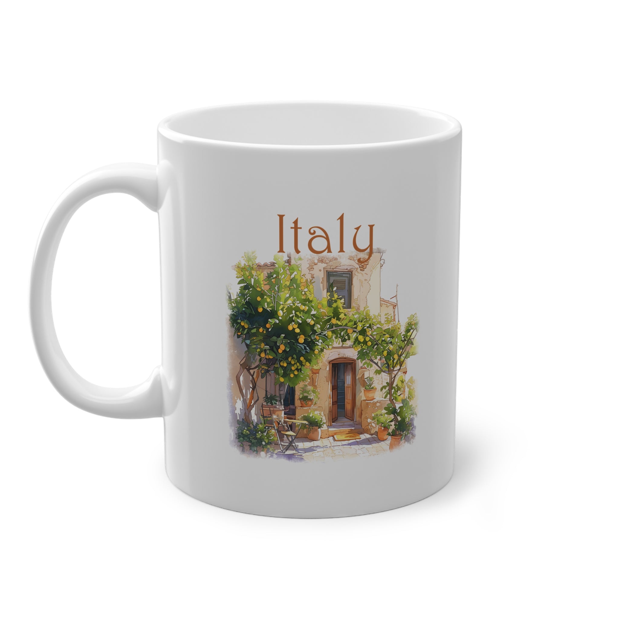 Tazza Italia Acquerello – Souvenir Casa Italiana e Villa Mediterranea