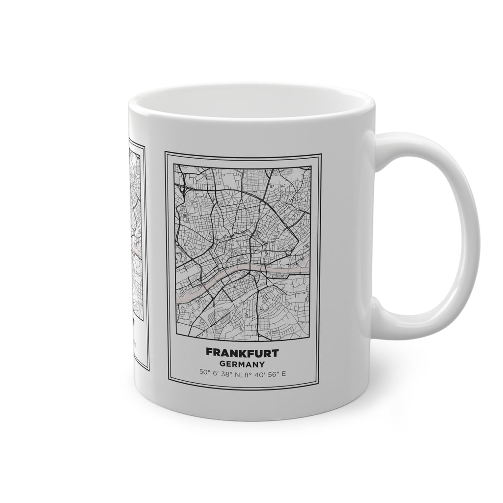 Tazza Francoforte con Mappa – Souvenir Germania 330 ml