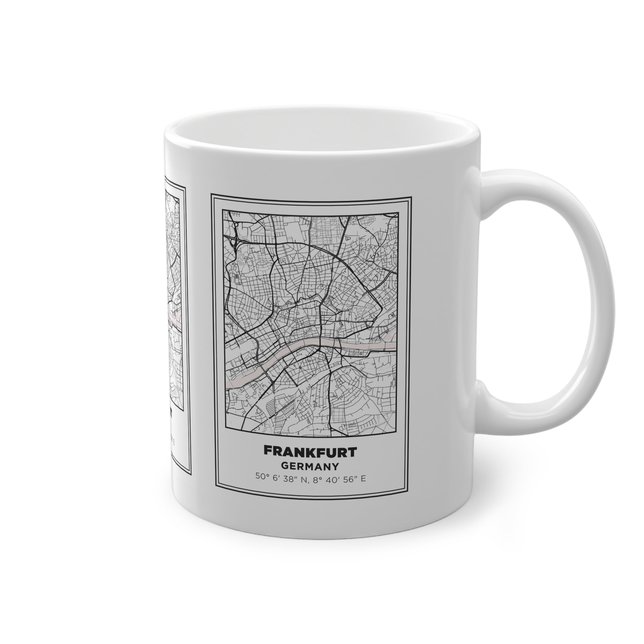 Tazza Francoforte con Mappa – Souvenir Germania 330 ml