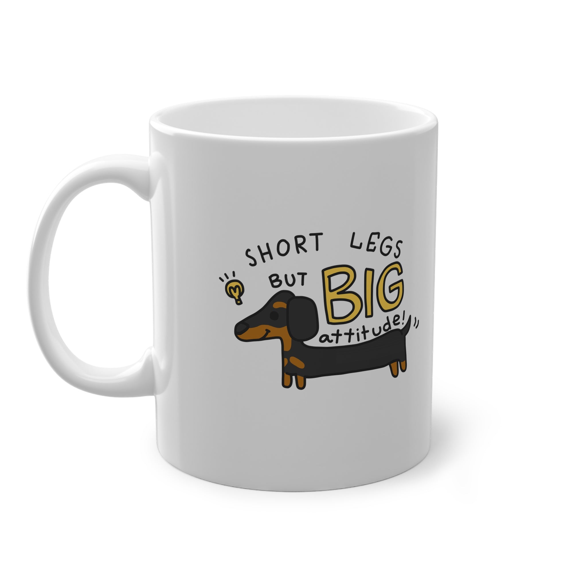Tazza Bassotto “Gambe Corte, Grande Personalità” – 330 ml