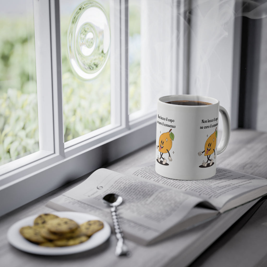 Tazza Divertente “Non Lecco il Capo” – Tazza con Lingua 330 ml
