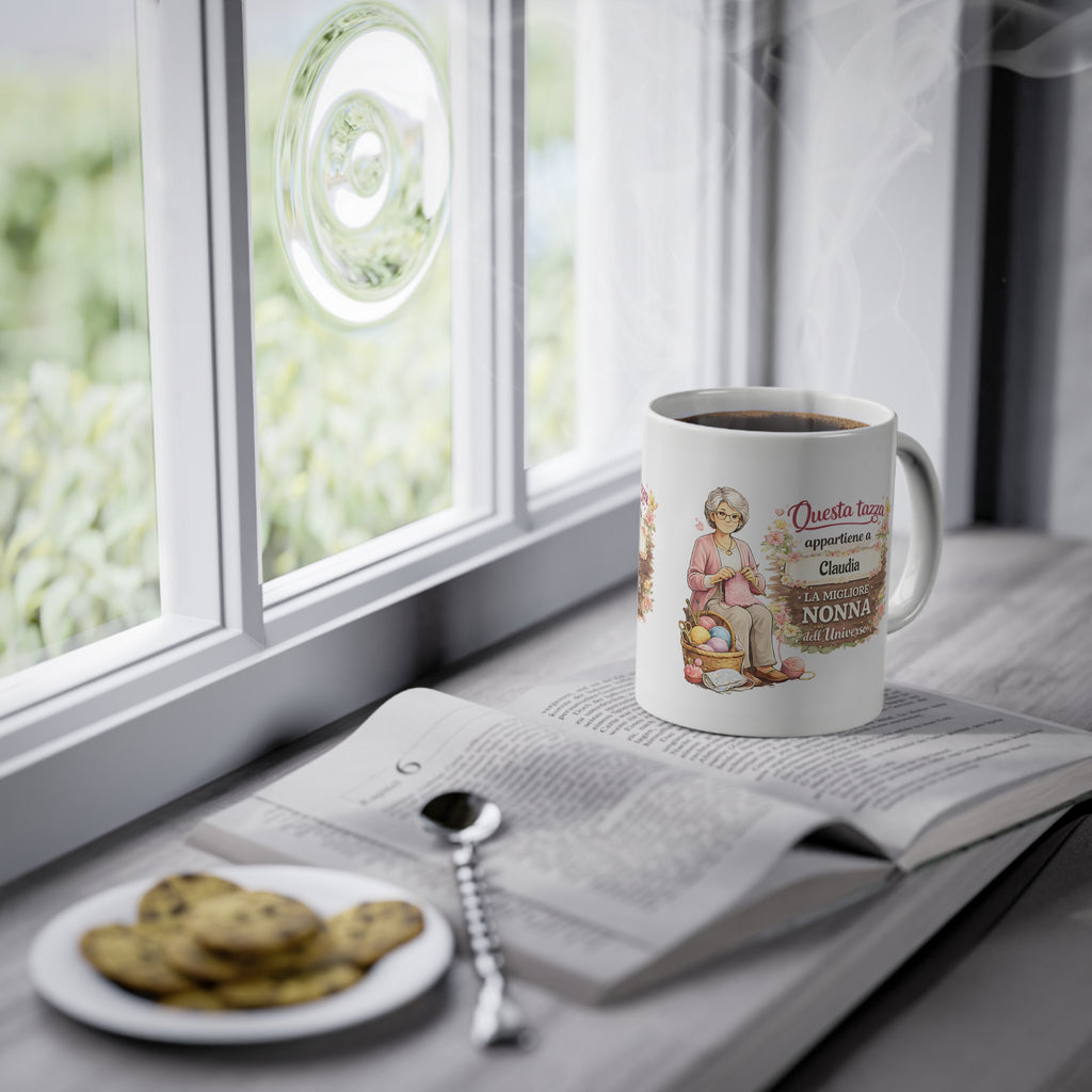 Tazza Personalizzata per Nonna 330 ml – “Questa Tazza Appartiene a [Nome]” | Idea Regalo per Nonna