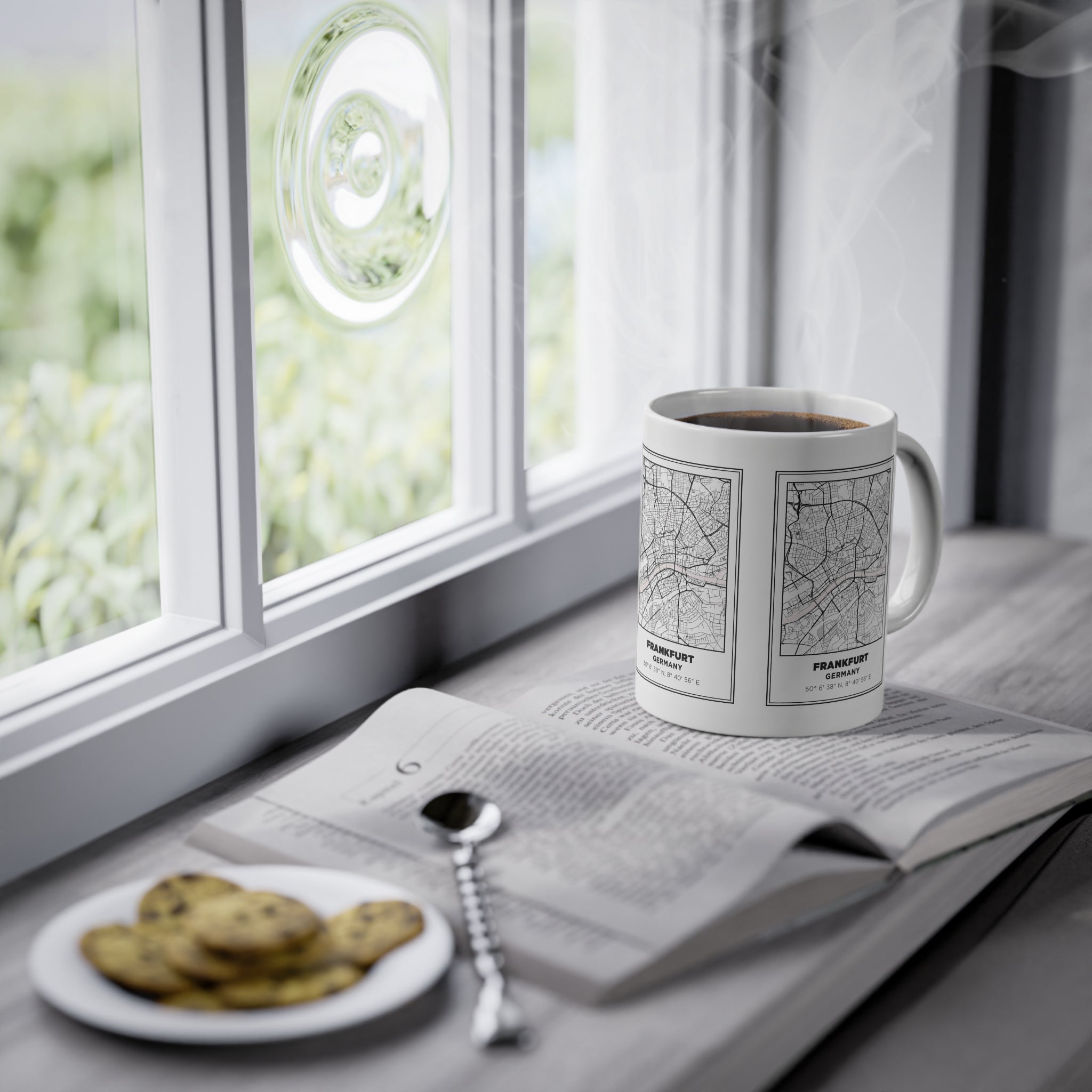 Tazza Francoforte con Mappa – Souvenir Germania 330 ml