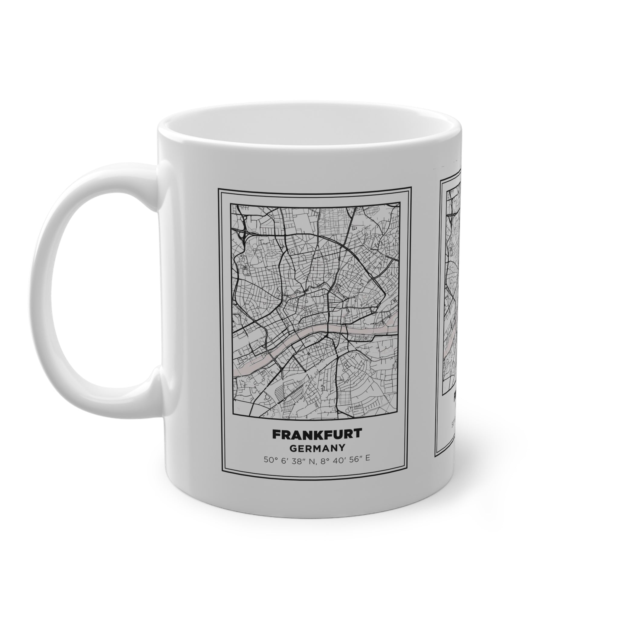 Tazza Francoforte con Mappa – Souvenir Germania 330 ml
