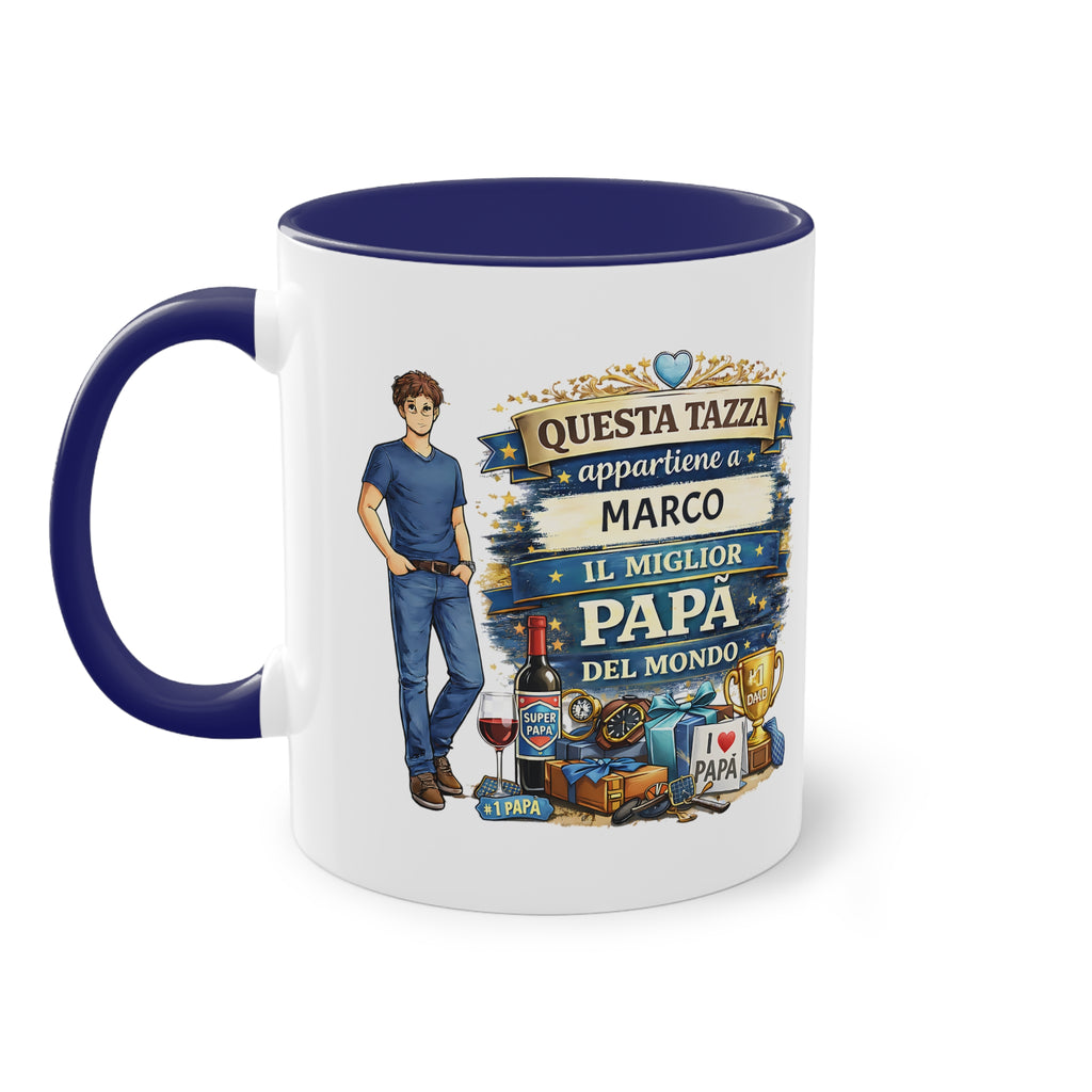 Tazza Personalizzata Papà “Il Miglior Papà del Mondo” 330 ml