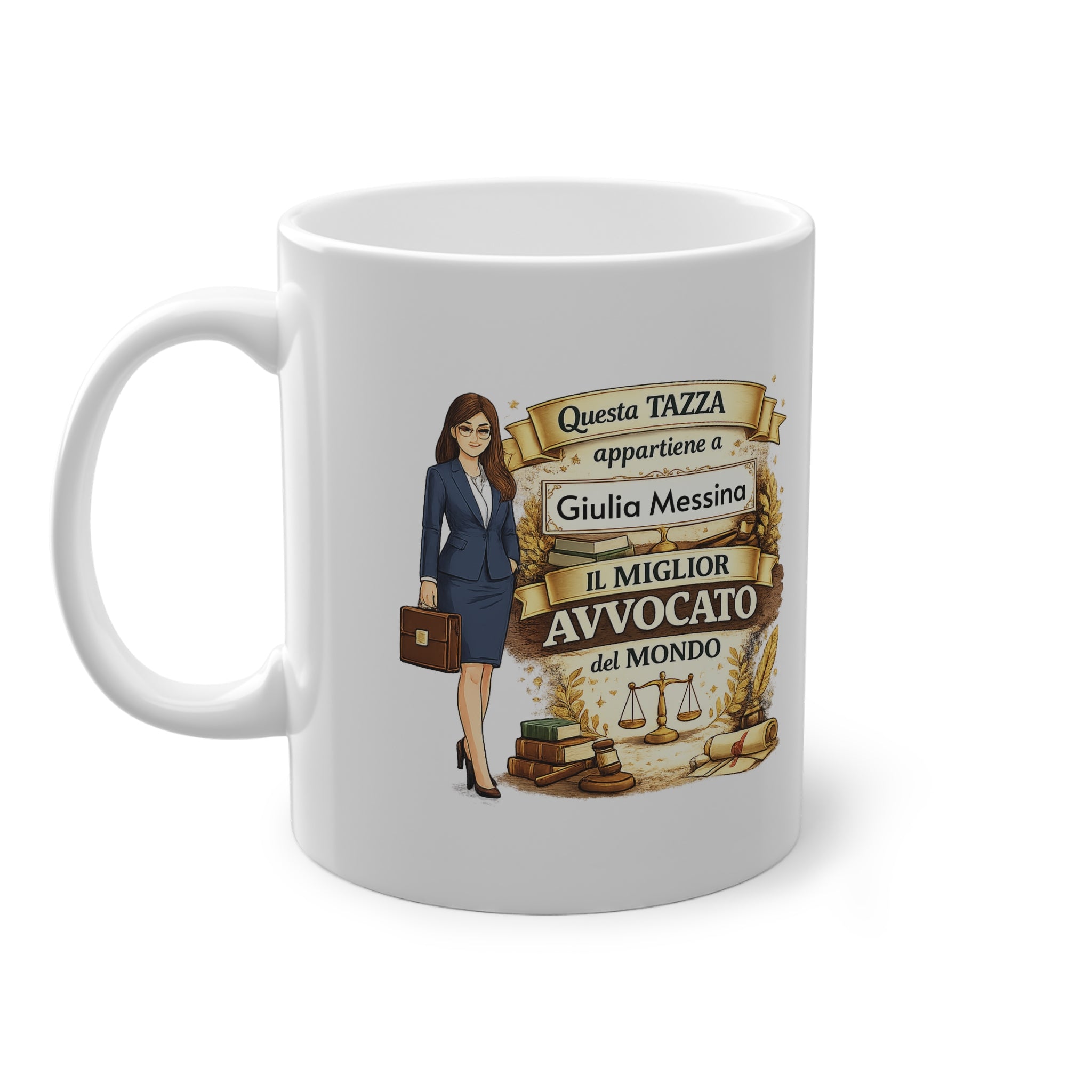 Tazza Personalizzata per Avvocatessa 330 ml – Tazza con Nome | Regalo per Avvocato Donna