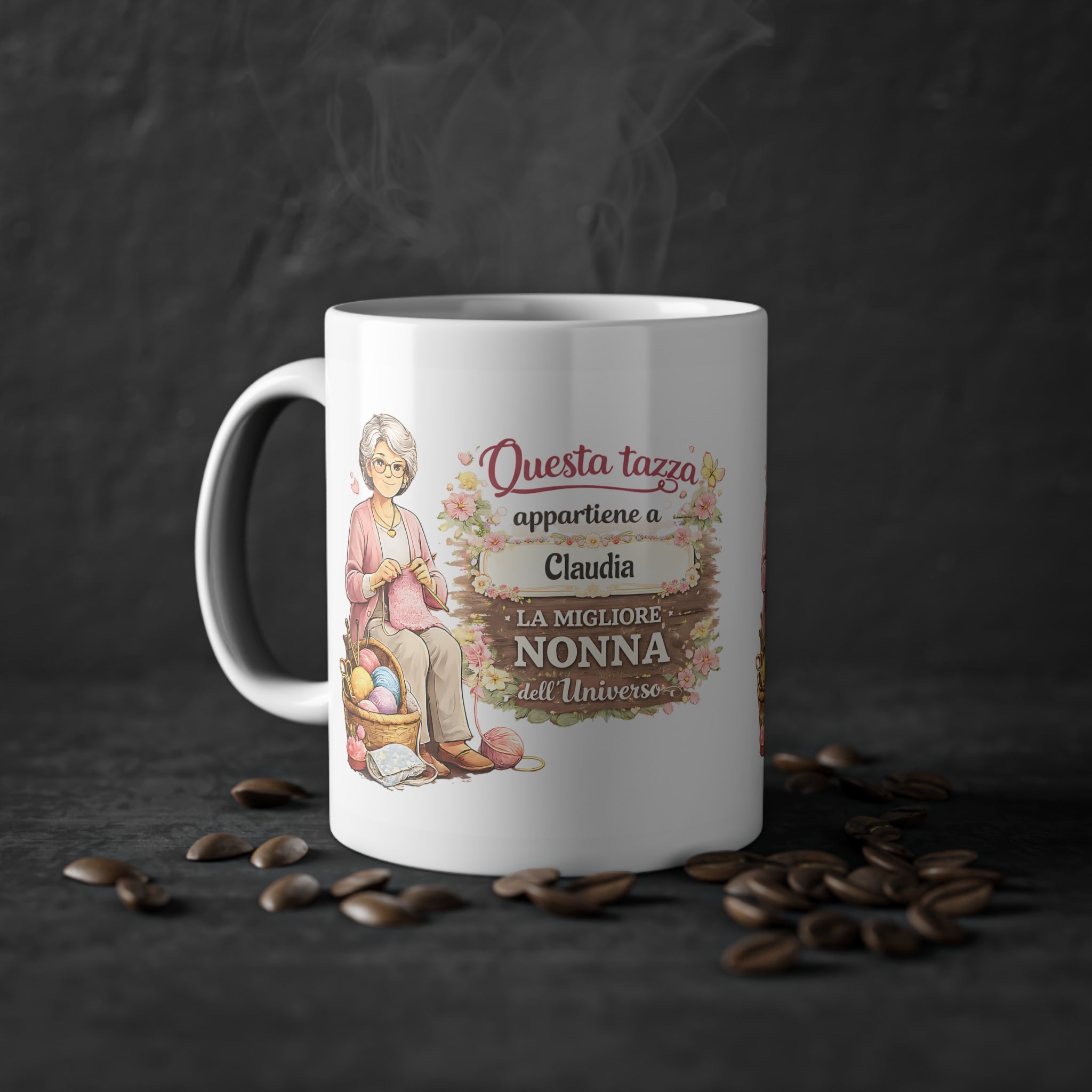 Tazza Personalizzata per Nonna 330 ml – “Questa Tazza Appartiene a [Nome]” | Idea Regalo per Nonna