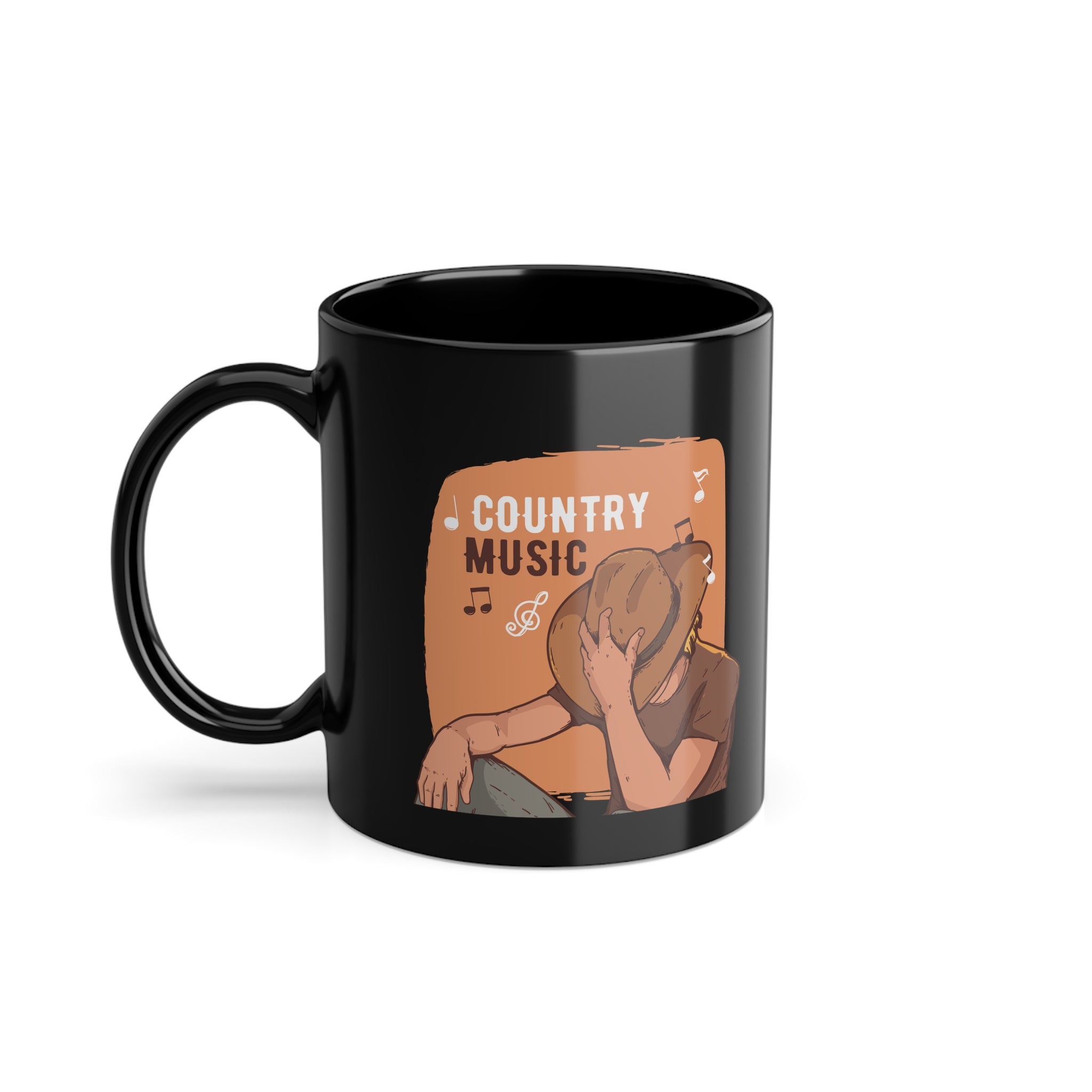 Tazza Nera per Amanti della Musica – Design Cozy 330 ml