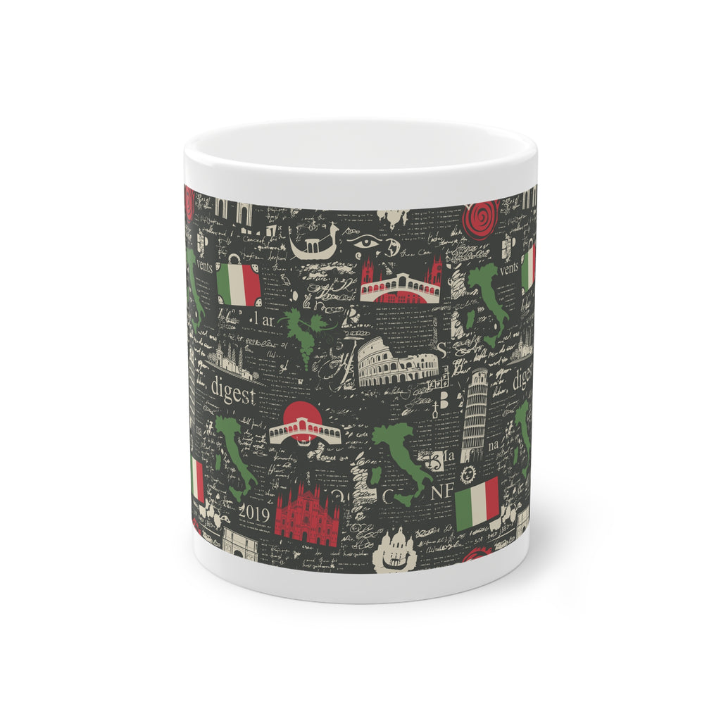 Tazza Italia Vintage – Monumenti e Bandiera Italiana 330 ml