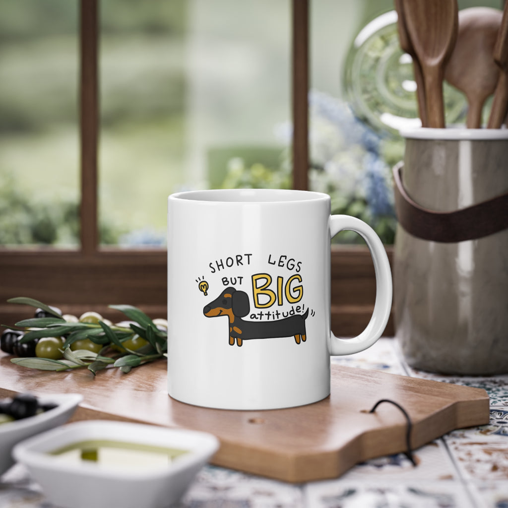 Tazza Bassotto “Gambe Corte, Grande Personalità” – 330 ml
