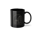 Tazza Nera con Cactus – Design Minimal Western 330 ml