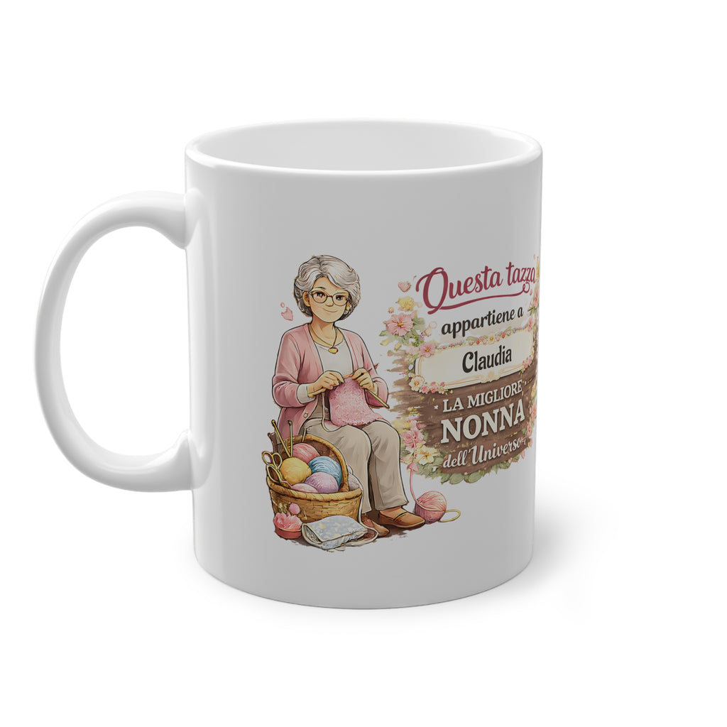 Tazza Personalizzata per Nonna 330 ml – “Questa Tazza Appartiene a [Nome]” | Idea Regalo per Nonna