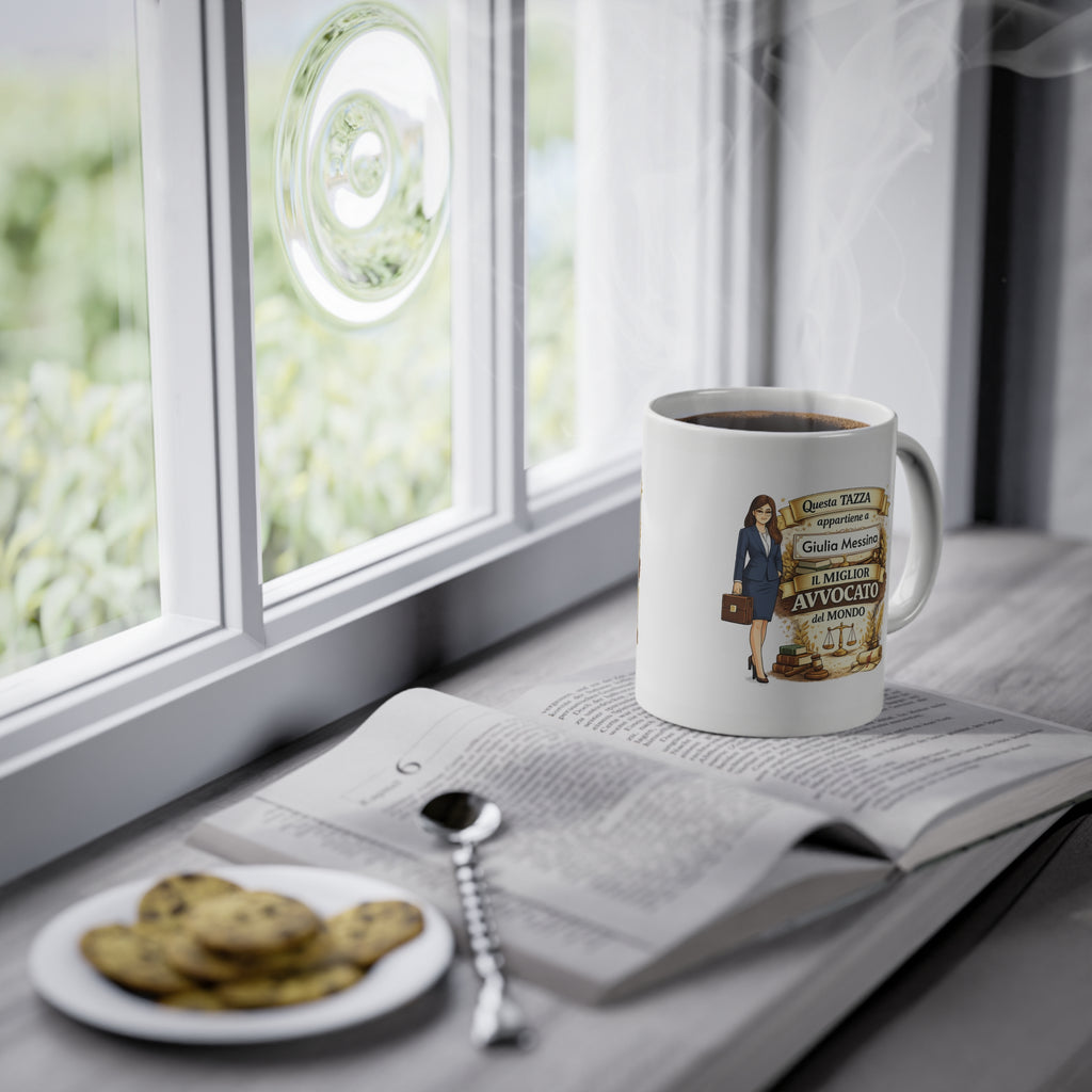 Tazza Personalizzata per Avvocatessa 330 ml – Tazza con Nome | Regalo per Avvocato Donna