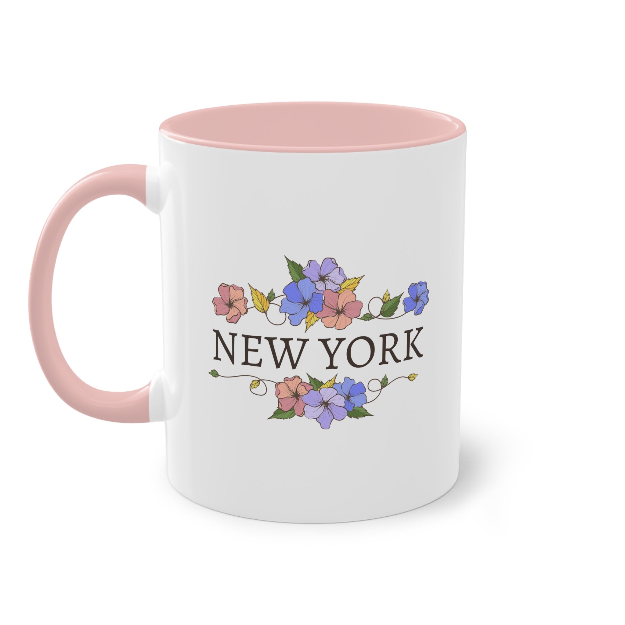 Tazza New York Floreale – Tazza Rosa Bicolore 330 ml