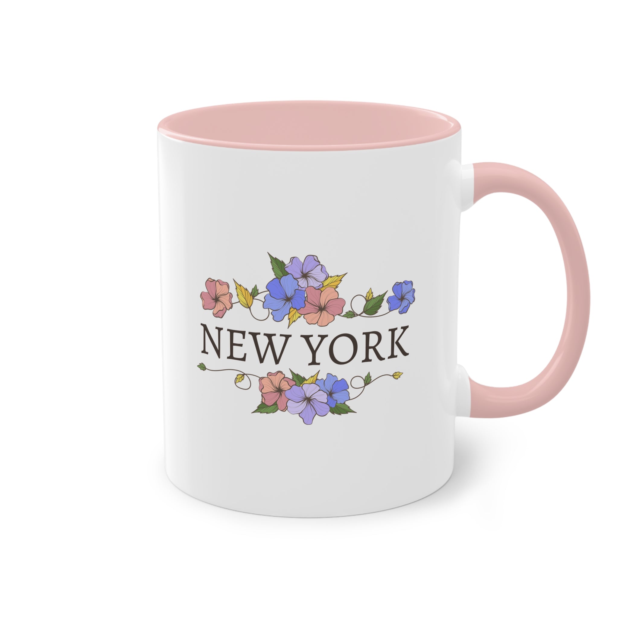 Tazza New York Floreale – Tazza Rosa Bicolore 330 ml