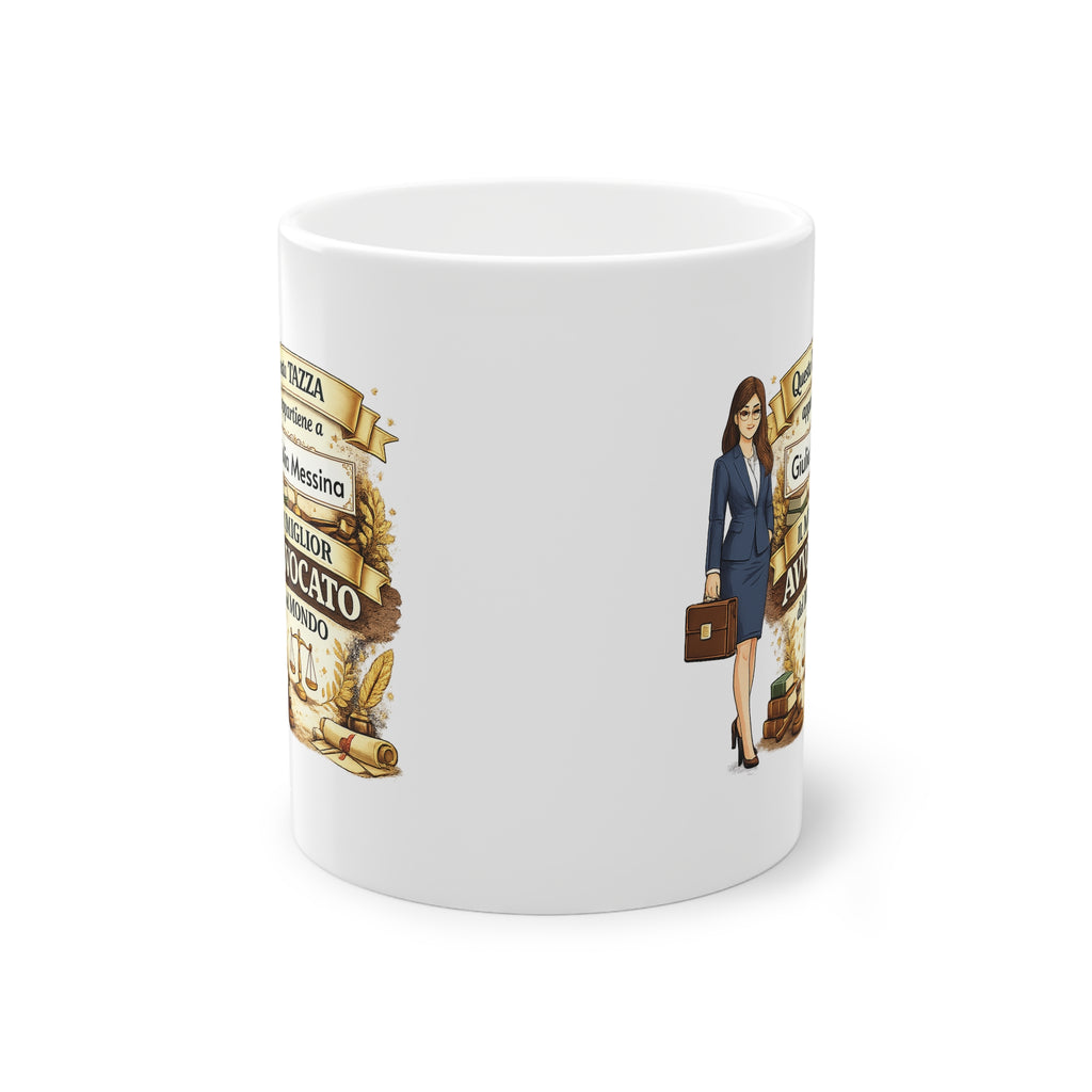 Tazza Personalizzata per Avvocatessa 330 ml – Tazza con Nome | Regalo per Avvocato Donna