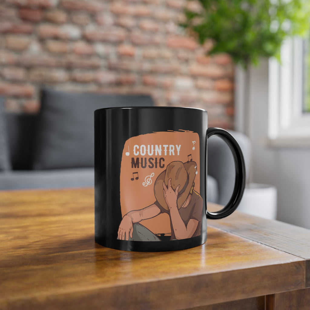 Tazza Nera per Amanti della Musica – Design Cozy 330 ml