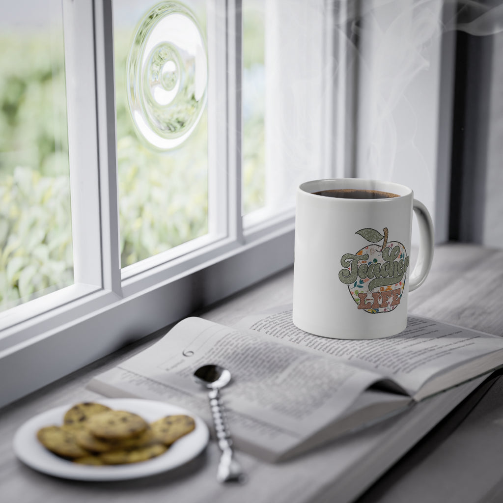 Tazza per Maestra “Teacher Life” – Mela Floreale 330 ml