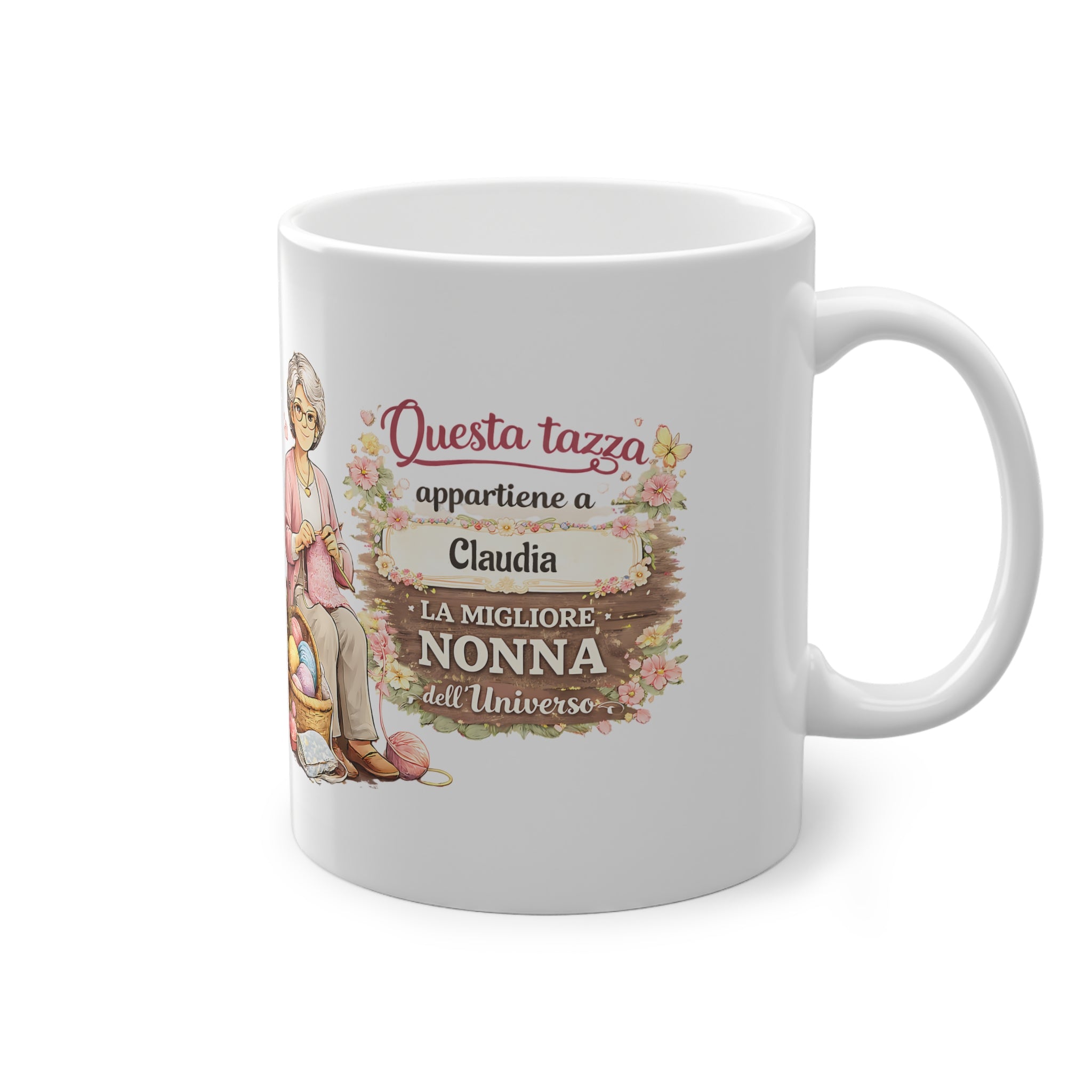 Tazza Personalizzata per Nonna 330 ml – “Questa Tazza Appartiene a [Nome]” | Idea Regalo per Nonna