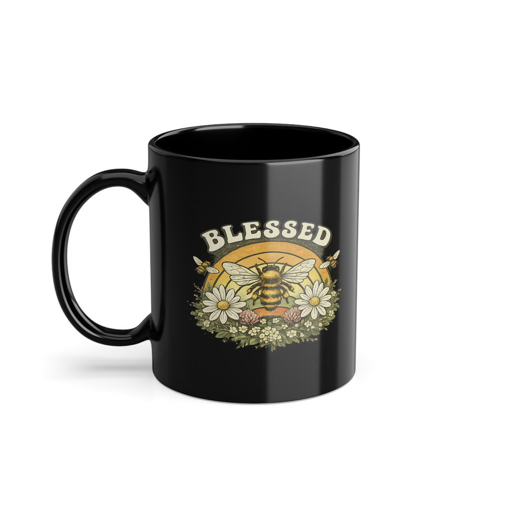 Tazza Floreale “Blessed” – Tazza Caffè Vintage Boho 330 ml