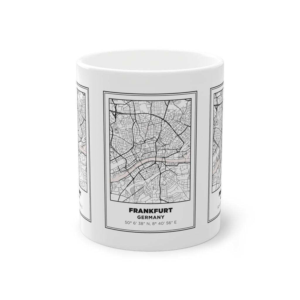 Tazza Francoforte con Mappa – Souvenir Germania 330 ml