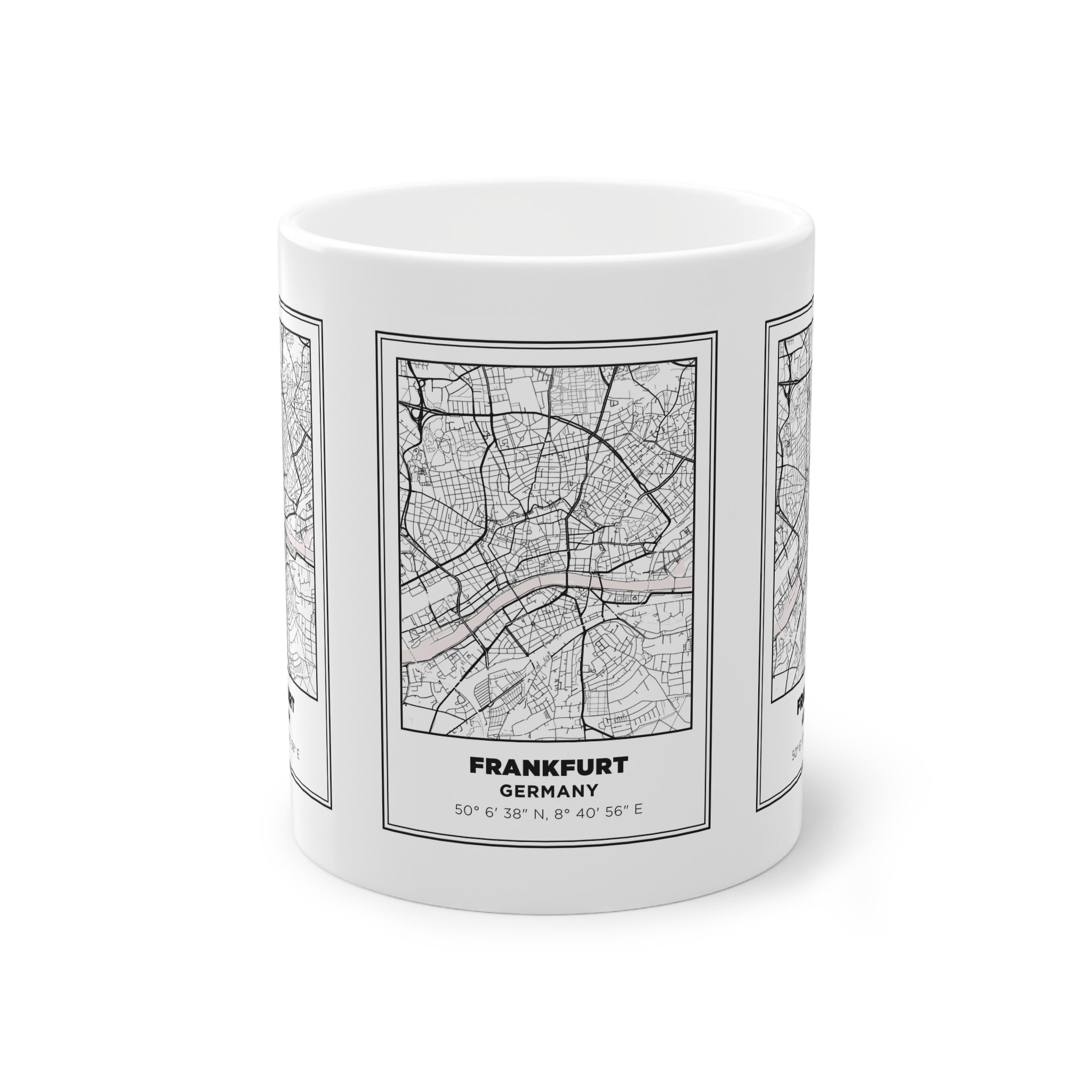 Tazza Francoforte con Mappa – Souvenir Germania 330 ml