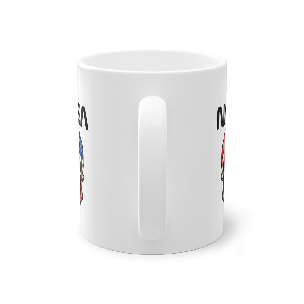 Tazza NASA Spazio e Bandiera USA – Teschio Patriottico 330 ml