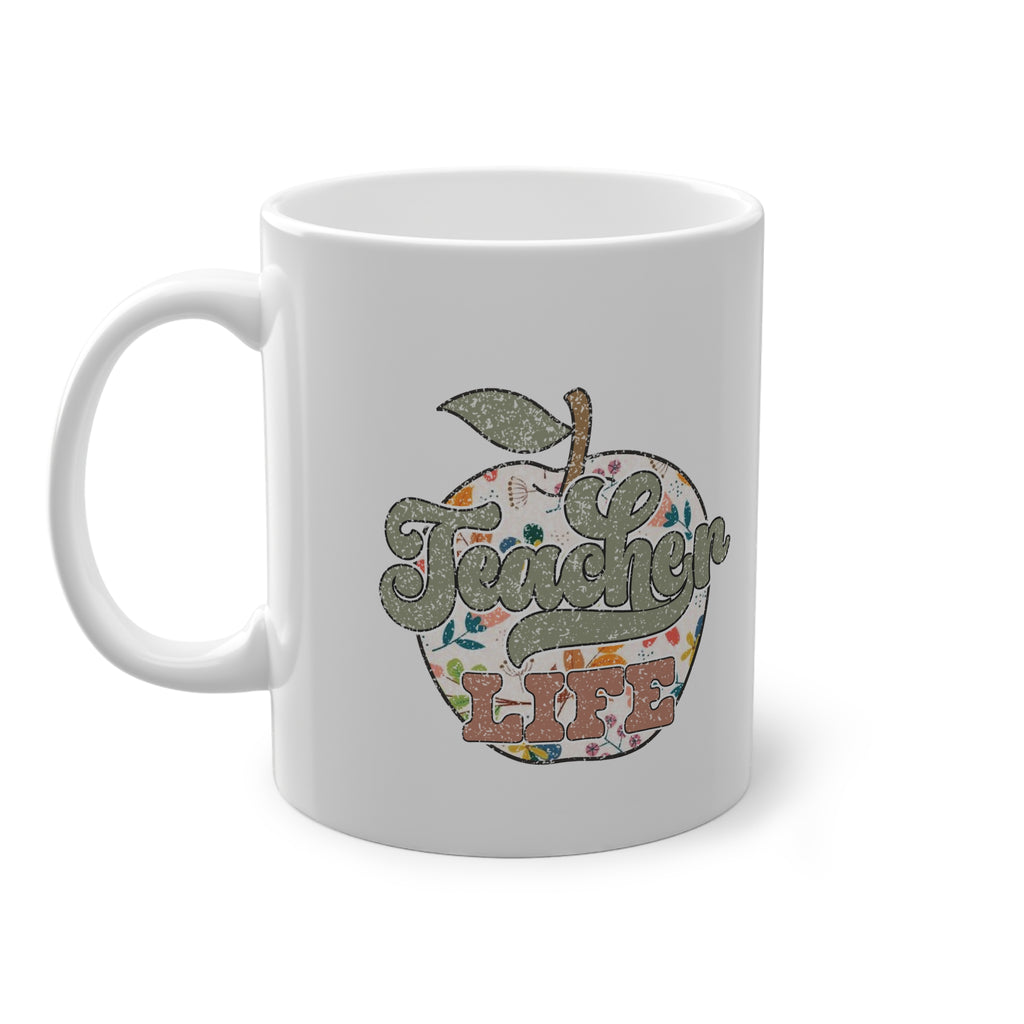 Tazza per Maestra “Teacher Life” – Mela Floreale 330 ml