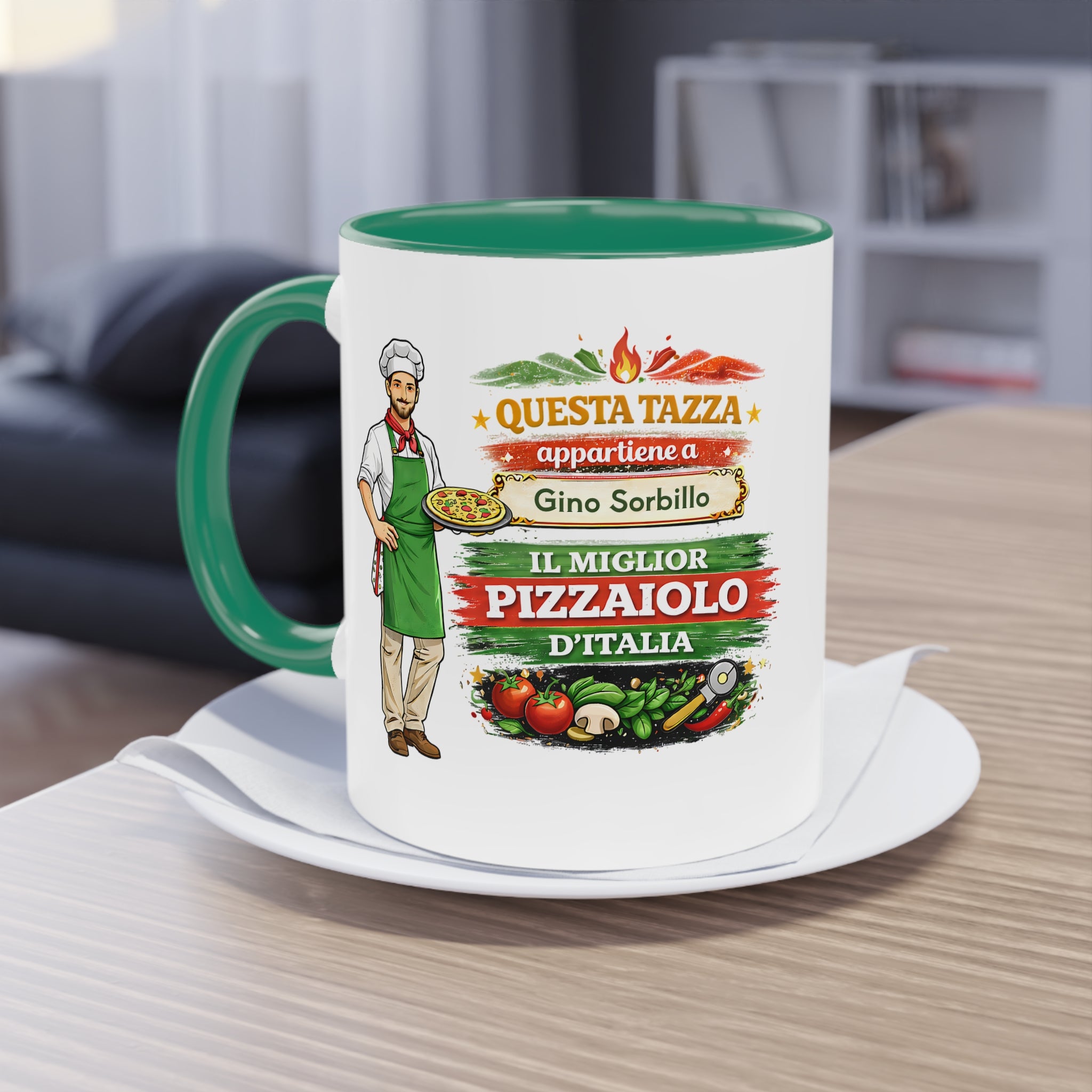Tazza Personalizzata Pizzaiolo “Il Miglior Pizzaiolo” 330 ml