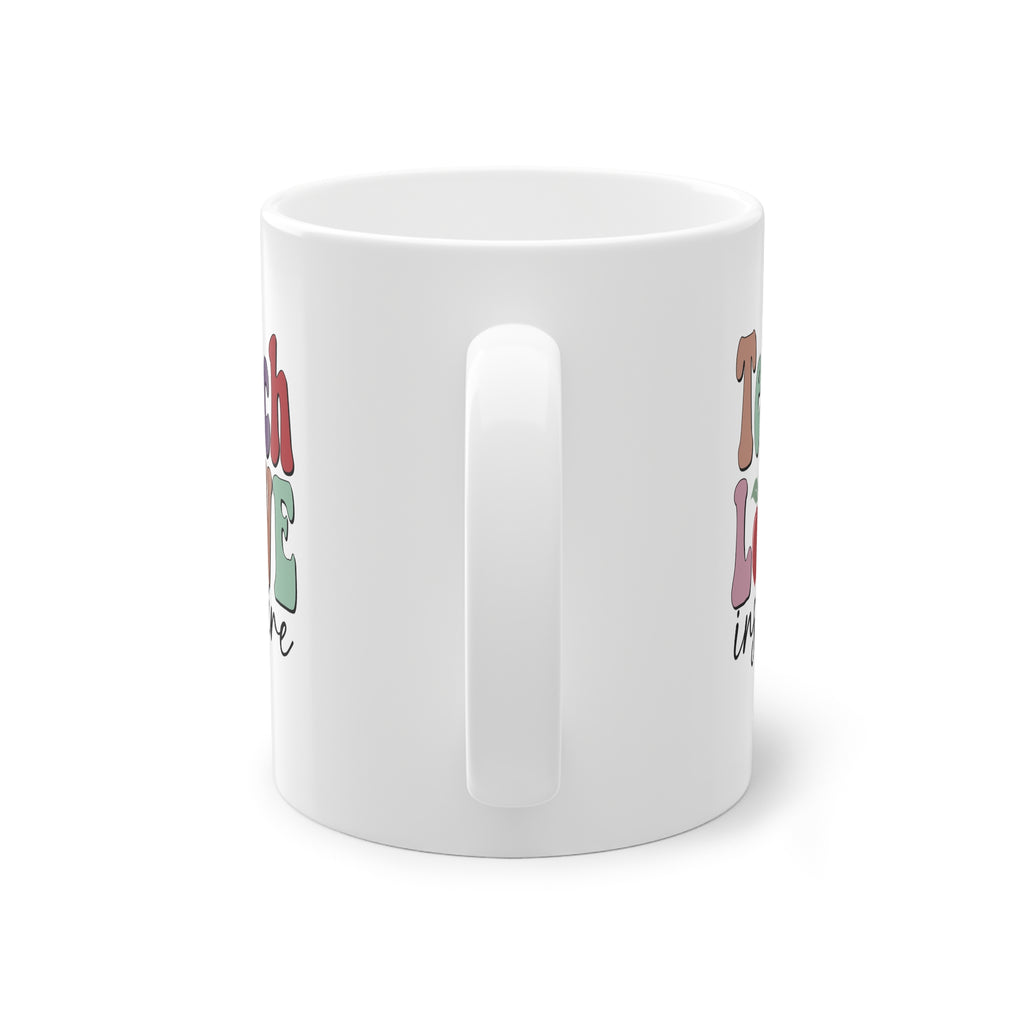 Tazza per Maestra “Teach Love Inspire” – Mela Colorata 330 ml