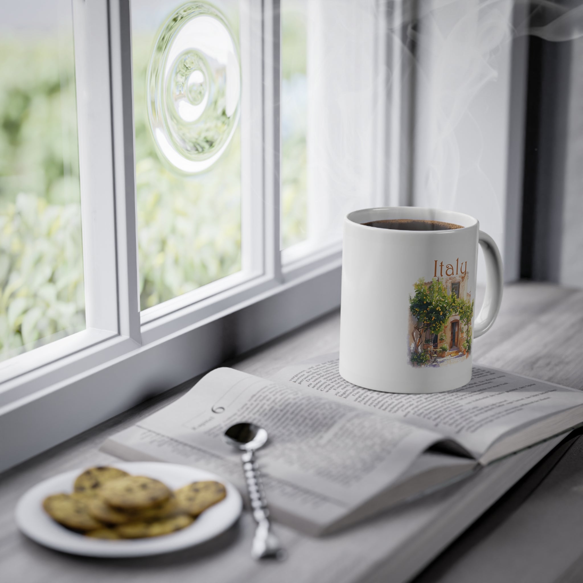 Tazza Italia Acquerello – Souvenir Casa Italiana e Villa Mediterranea