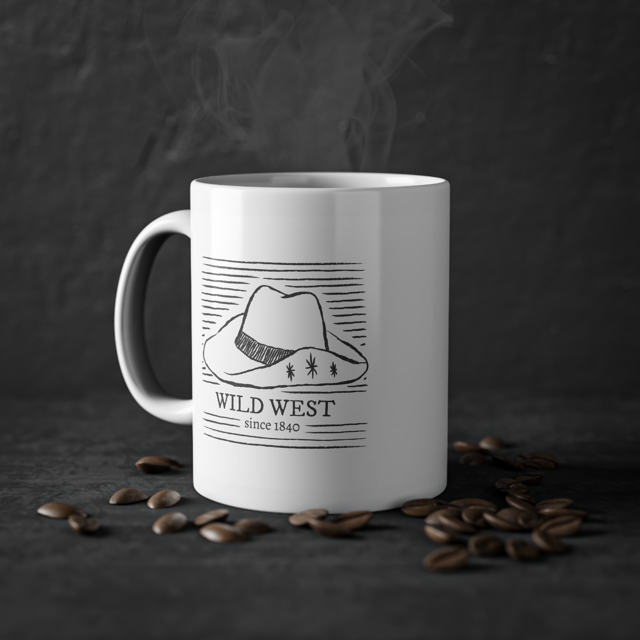 Tazza Wild West Vintage – Cowboy e Cappello Western 330 ml
