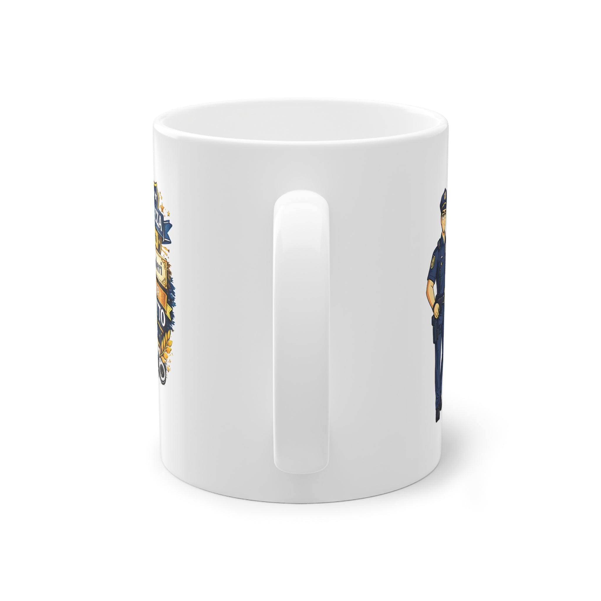 Tazza Personalizzata per Poliziotto 330 ml – “Questa Tazza Appartiene a [Nome], il Miglior Poliziotto d’Italia” | Regalo per Poliziotto