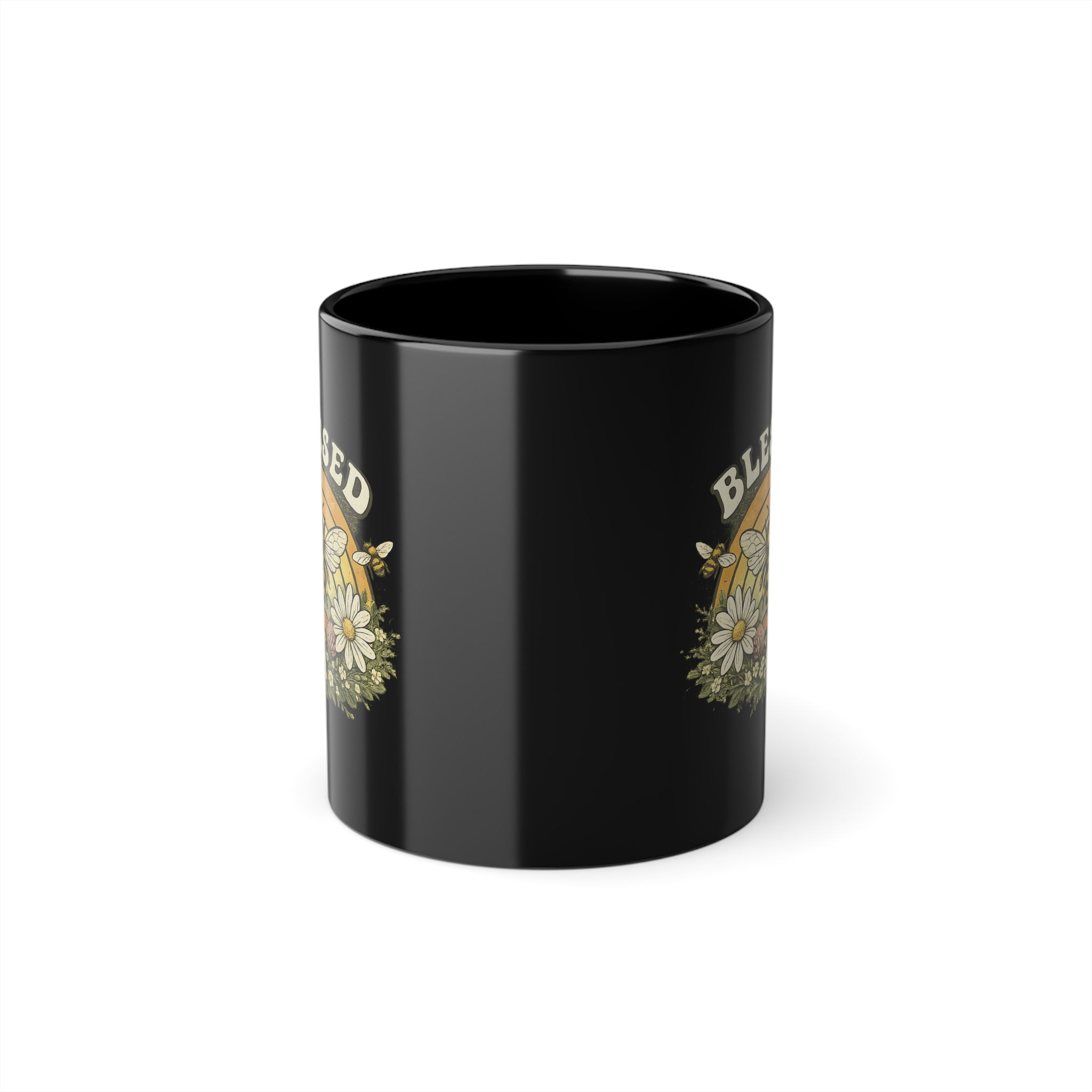Tazza Floreale “Blessed” – Tazza Caffè Vintage Boho 330 ml