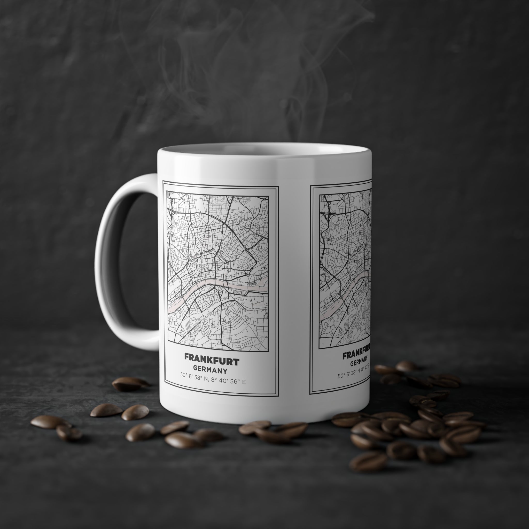 Tazza Francoforte con Mappa – Souvenir Germania 330 ml