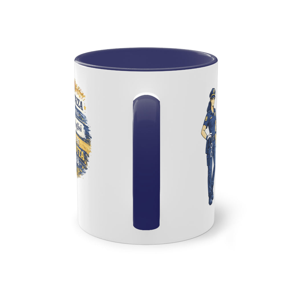 Tazza Poliziotta personalizzata con nome 330 ml – Regalo per Agenti di Polizia