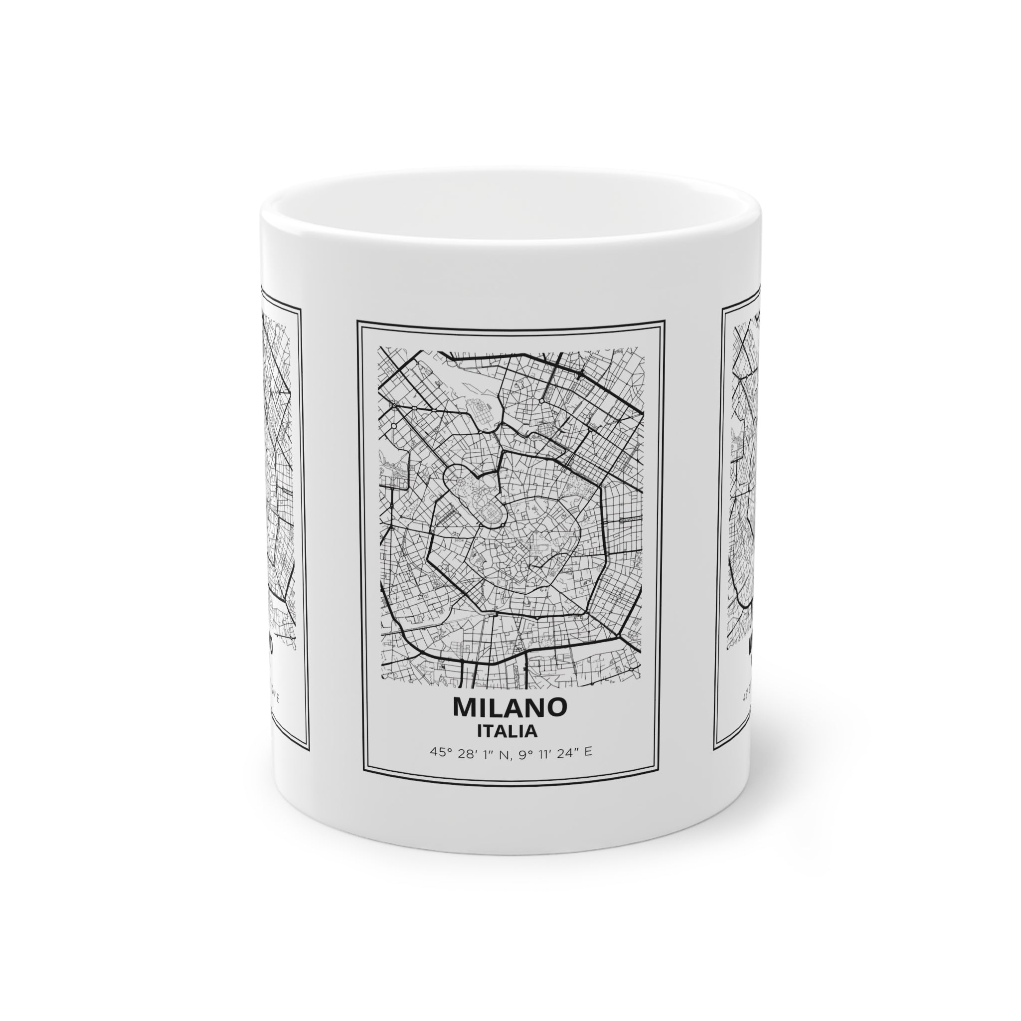 Tazza Milano con Mappa – Souvenir Italia 330 ml