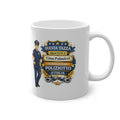 Tazza Personalizzata per Poliziotto 330 ml – “Questa Tazza Appartiene a [Nome], il Miglior Poliziotto d’Italia” | Regalo per Poliziotto