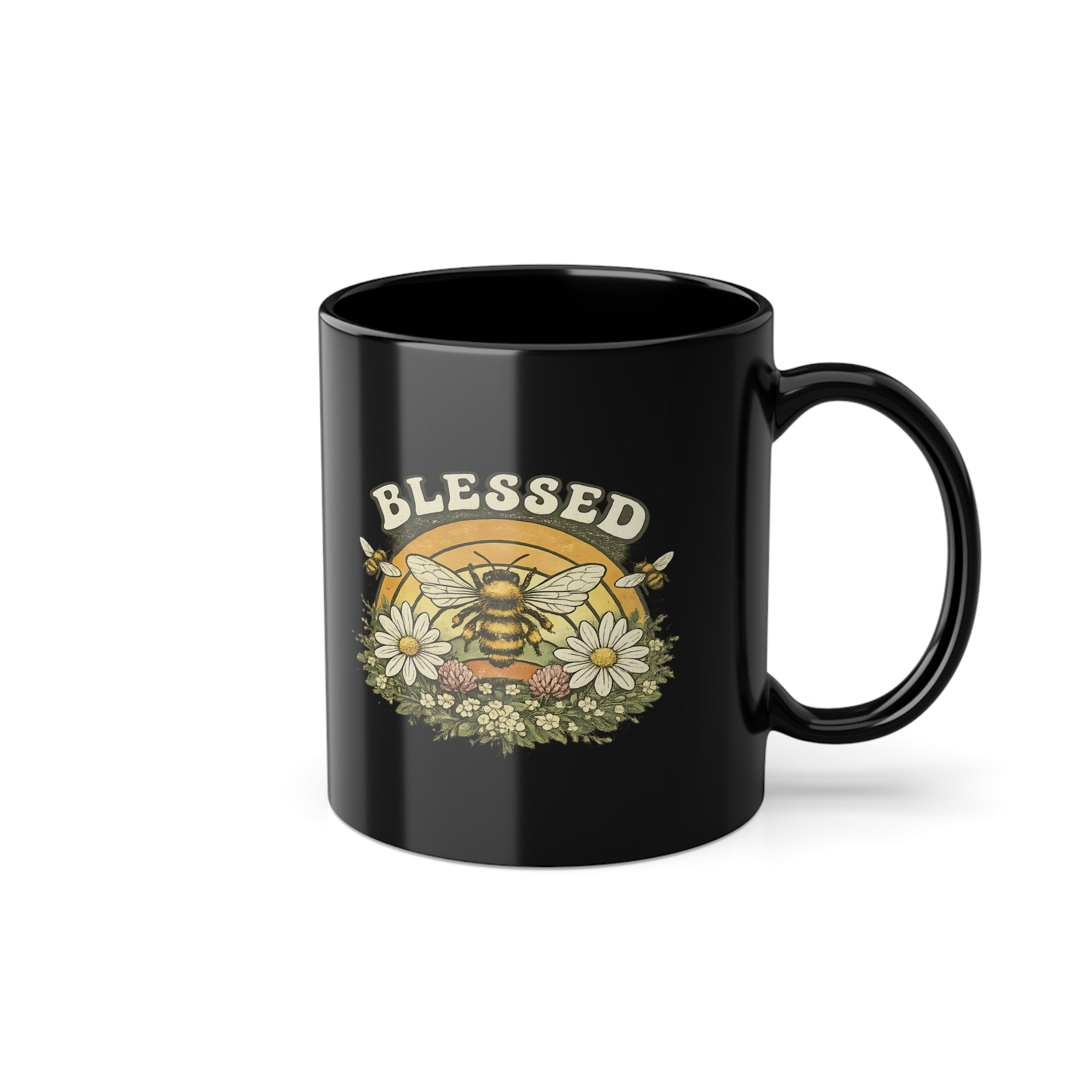 Tazza Floreale “Blessed” – Tazza Caffè Vintage Boho 330 ml