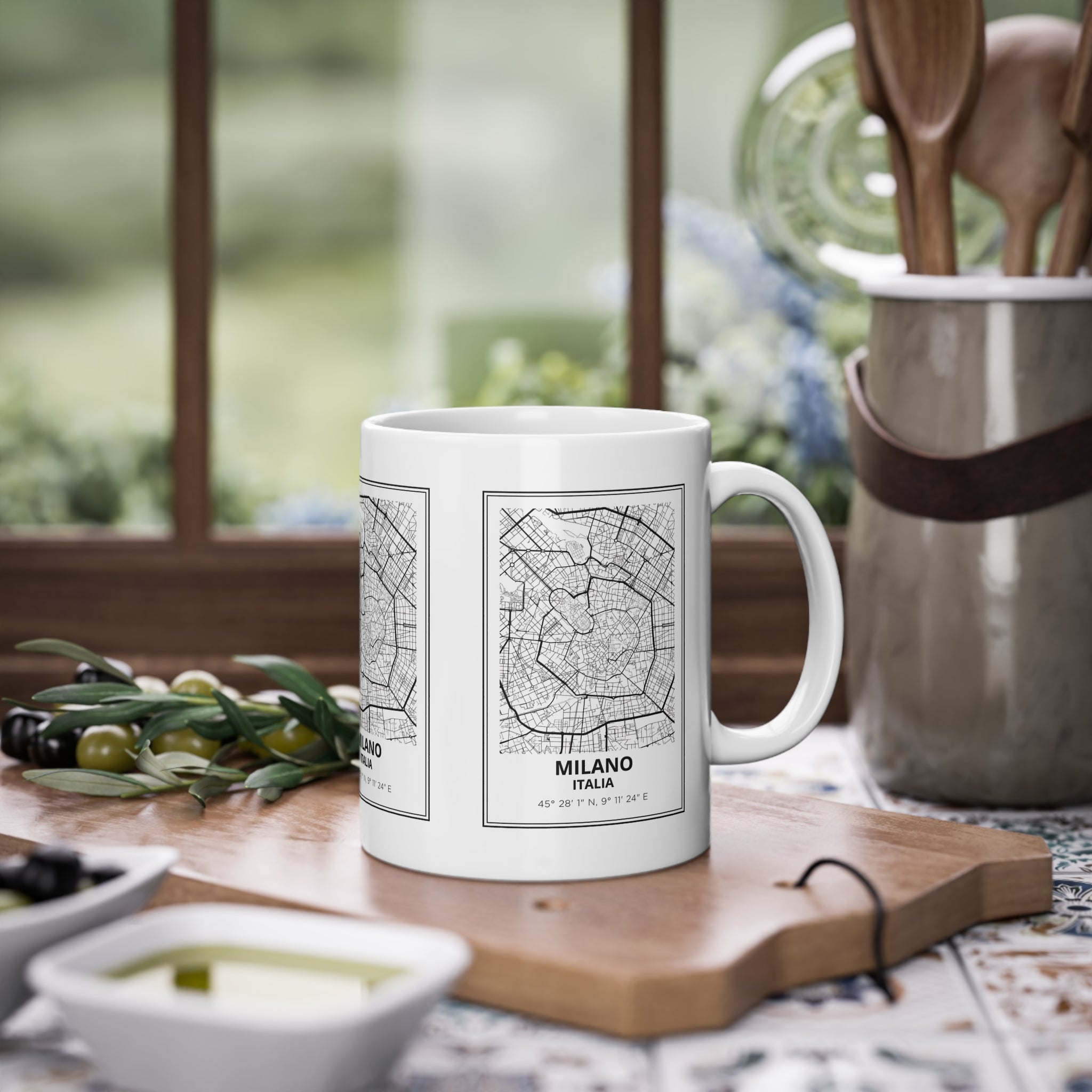 Tazza Milano con Mappa – Souvenir Italia 330 ml