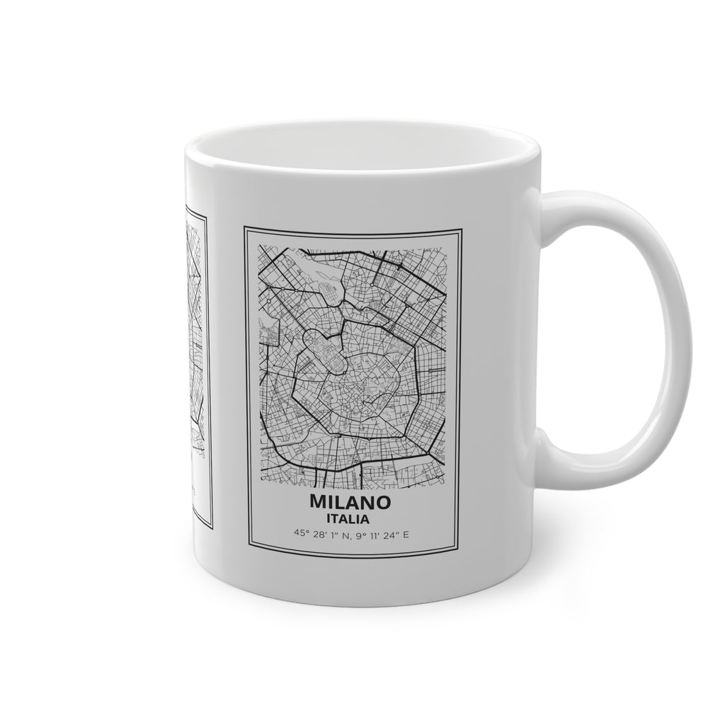 Tazza Milano con Mappa – Souvenir Italia 330 ml