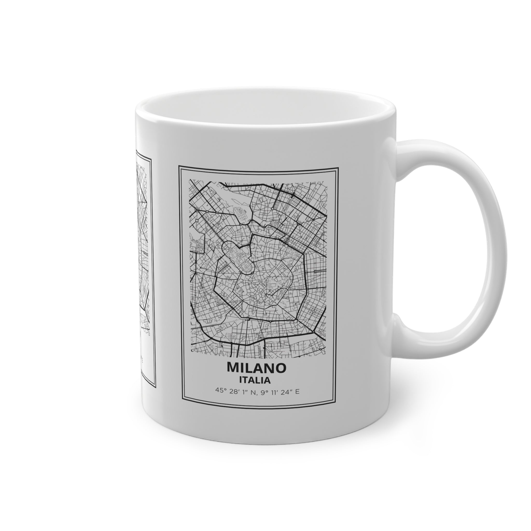 Tazza Milano con Mappa – Souvenir Italia 330 ml