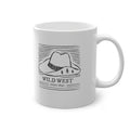Tazza Wild West Vintage – Cowboy e Cappello Western 330 ml