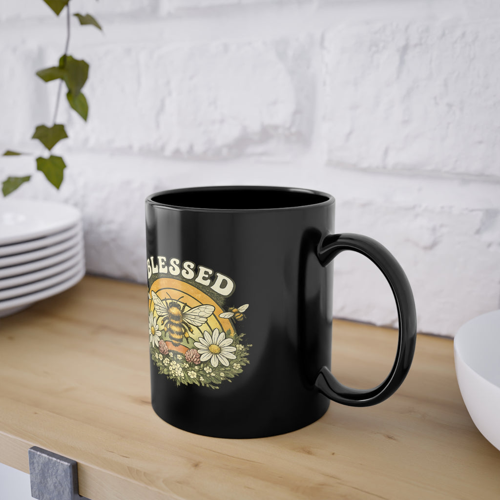 Tazza Floreale “Blessed” – Tazza Caffè Vintage Boho 330 ml