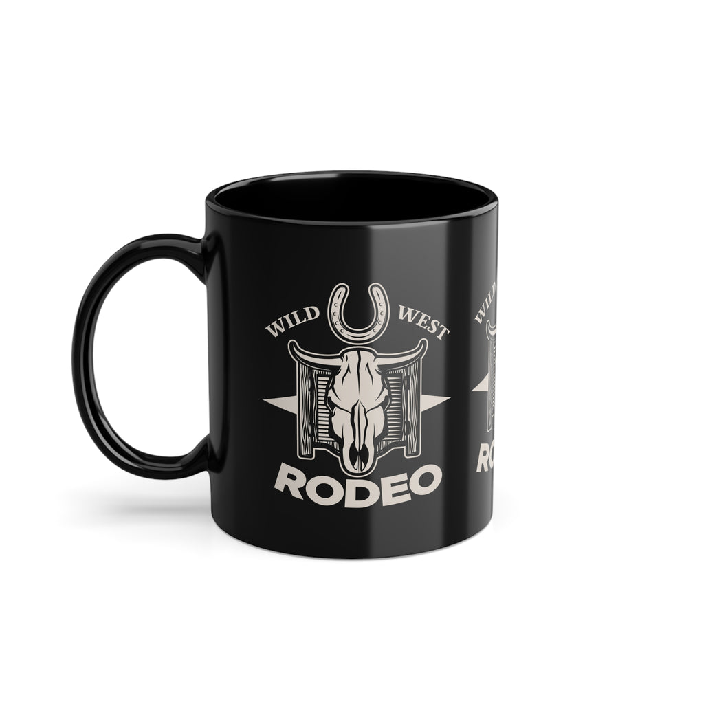 Tazza Rodeo Wild West – Teschio di Toro e Ferro di Cavallo 330 ml