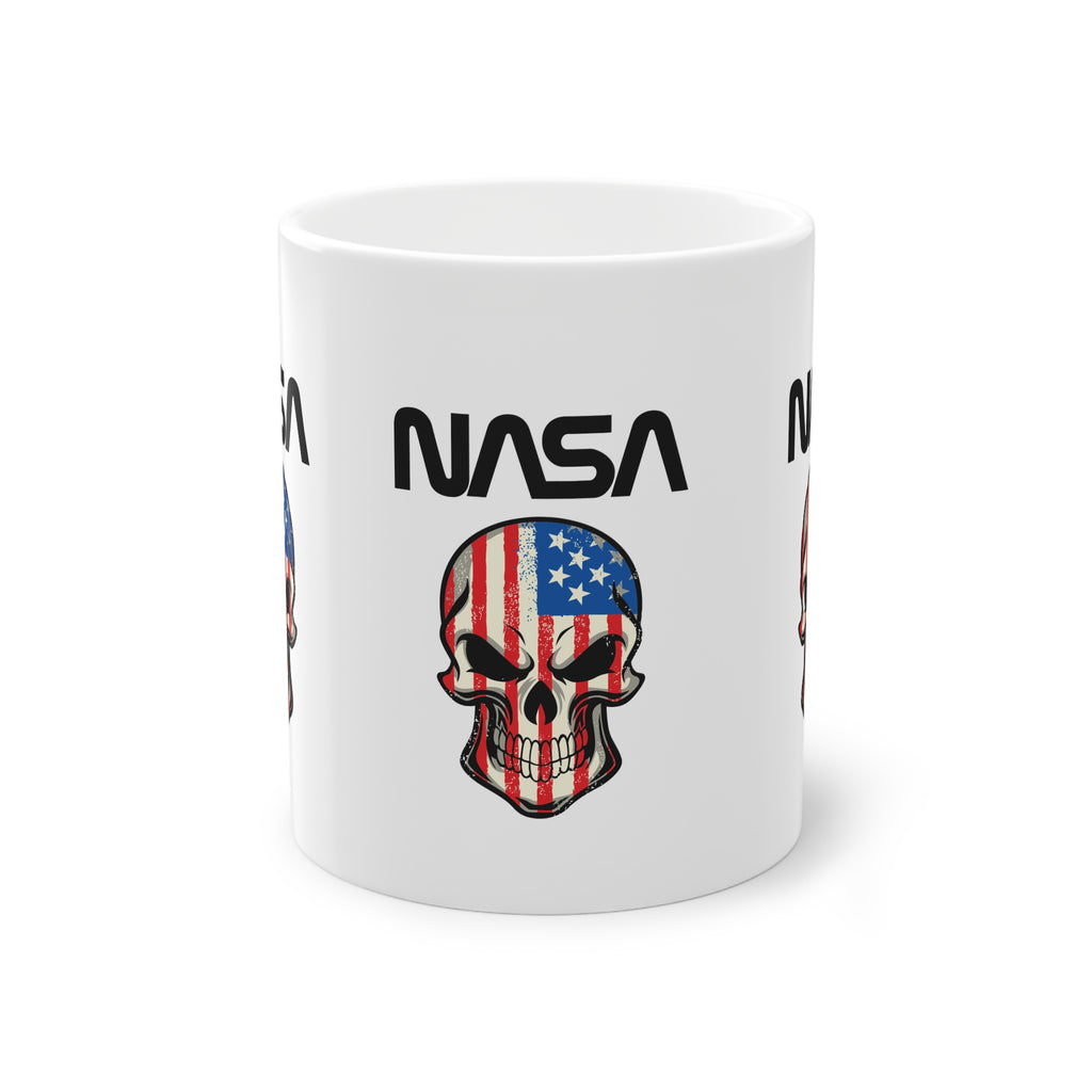 Tazza NASA Spazio e Bandiera USA – Teschio Patriottico 330 ml