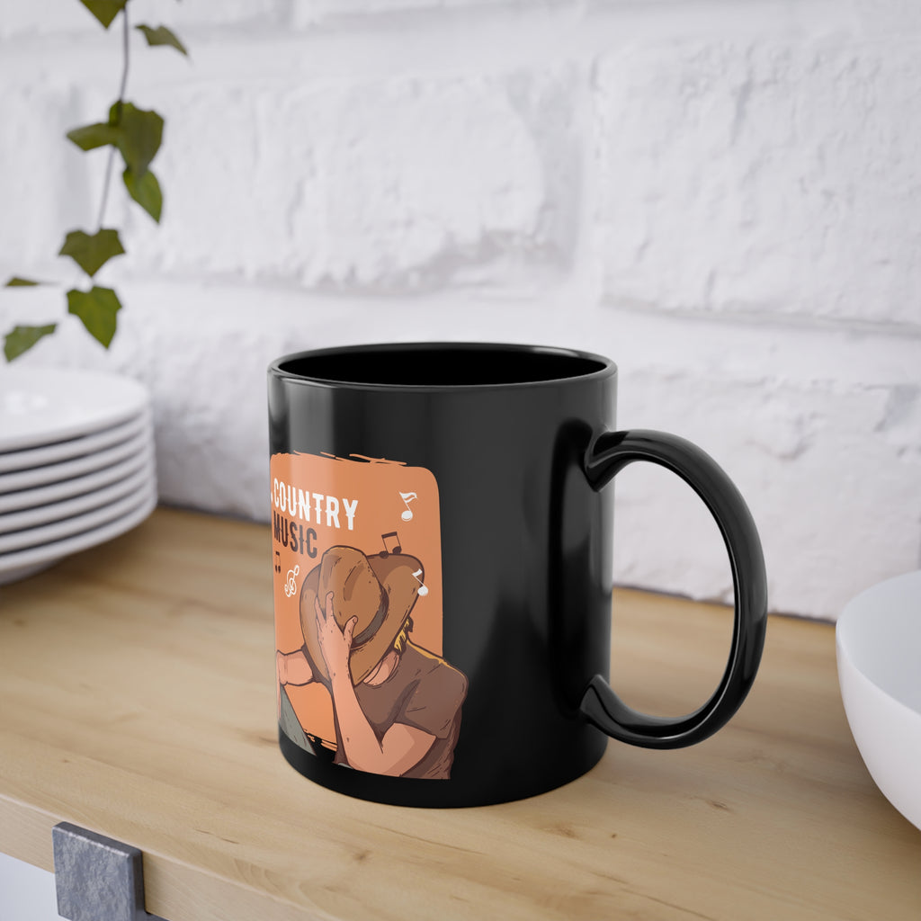 Tazza Nera per Amanti della Musica – Design Cozy 330 ml